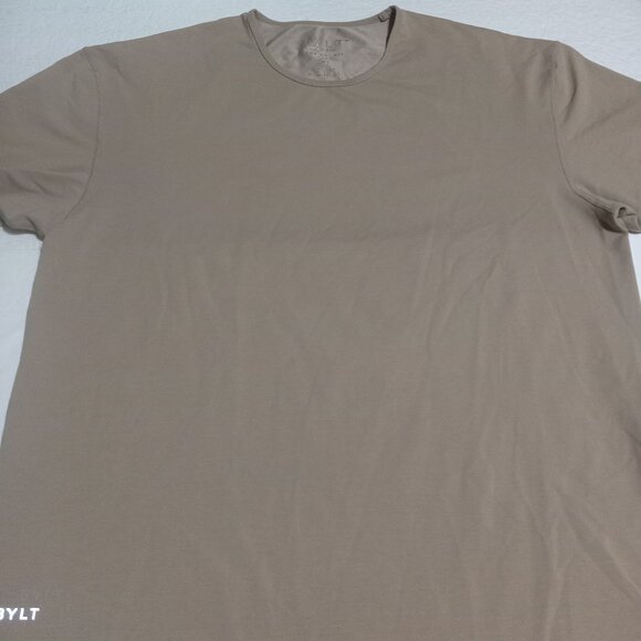 BYLT Premium Basics Men's Drop Cut Lux Short Sleeve Shirt XL Sand - Picture 1 of 8